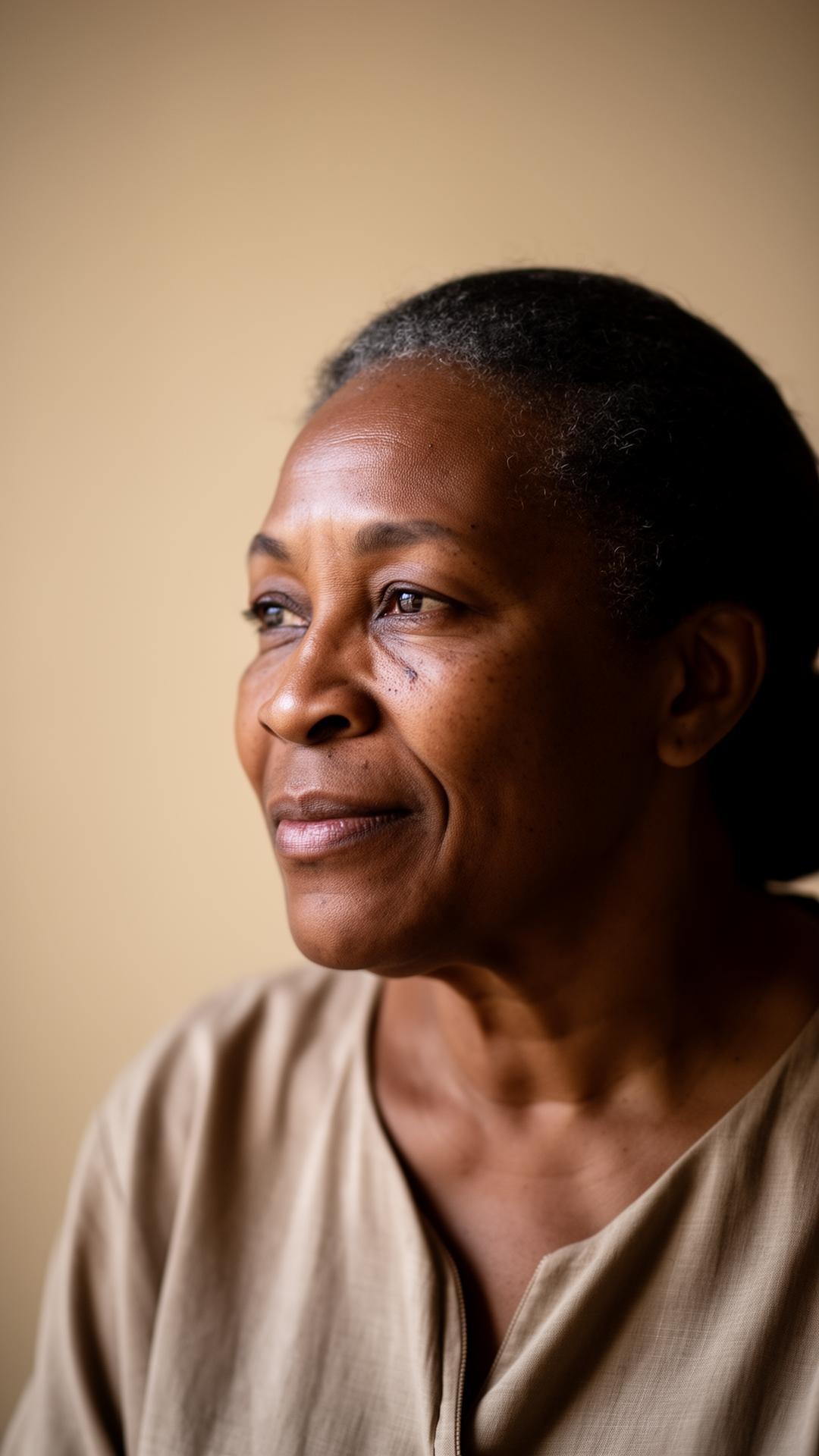 A community leader in quiet reflection